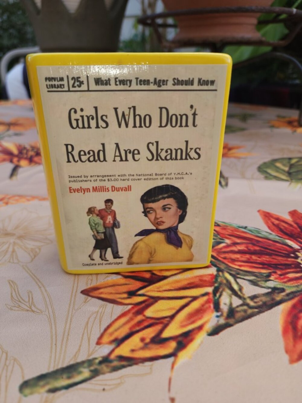 BOOK/PENCIL HOLDER  PARODY DECOR BY LENNY MUD